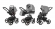Коляска 3 в 1 Esspero Tour Alu (шасси Graphite) Grey
