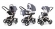 Коляска 3 в 1 Esspero Newborn Lux (шасси Beige) Grey Lux