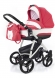 Коляска для новорожденных Esspero Newborn Lux (шасси Grey) Red Lux
