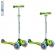 Самокат GLOBBER PRIMO PLUS LIGHTS с 3 светящимися колесами Green