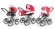 Коляска 3 в 1 Esspero Classic (шасси Grey) Red Lux