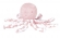 Мягкая игрушка Nattou Soft Toy Octopus Осьминог 878753 Light Pink/White