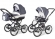 Коляска 2 в 1 Esspero Classic (шасси Graphite) Grey Lux