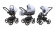 Коляска 3 в 1 Esspero Grand Tour (шасси Graphite) Grey Stone