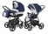 Коляска 2 в 1 Esspero Newborn Lux (шасси Graphite) Navy Grey