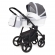 Коляска для новорожденных Esspero Grand Newborn Lux (шасси Black) Royal Silver