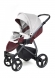 Прогулочная коляска Esspero Grand Newborn Lux (шасси Graphite) Maroon leatherette