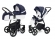 Коляска 2 в 1 Esspero Grand Newborn Lux (шасси Chrome) Nappa Navy