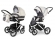 Коляска 2 в 1 Esspero Magic Pro (шасси White) Grey Carbon