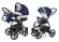 Коляска 2 в 1 Esspero Newborn Lux (шасси Chrome) Navy Grey