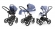 Коляска 3 в 1 Esspero Grand Magic (шасси Black) Jeans Blue