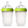 Набор бутылочек для кормления COMOTOMO (250 мл.) Natural Feel Baby Bottle цвет зеленый
