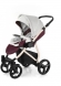 Прогулочная коляска Esspero Grand Newborn Lux (шасси Beige) Maroon leatherette