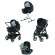 Коляска 3 в 1 Inglesina Aptica System Quattro Mystik Black/Iridium