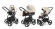 Коляска 3 в 1 Esspero Grand Newborn Lux (шасси Chrome) Cream leatherette