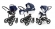 Коляска 3 в 1 Esspero Grand Magic (шасси White) Nappa Navy