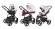 Коляска 3 в 1 Esspero Grand Newborn Lux (шасси Graphite) Maroon leatherette