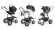Коляска 3 в 1 Esspero Grand Discovery (шасси Graphite White) Royal Grey