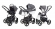 Коляска 3 в 1 Esspero Grand Newborn Lux (шасси Graphite) Diamond