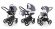 Коляска 3 в 1 Esspero Magic (шасси Chrome) Grey Lux