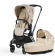 Коляска 2 в 1 Cybex Priam IV (шасси Matt Black) Simply Flowers Nude Beige