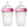 Набор бутылочек для кормления COMOTOMO (250 мл.) Natural Feel Baby Bottle цвет розовый
