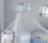 Балдахин с держателем Roman Baby LUCCIOLE Light Blue (Голубой)
