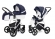 Коляска 2 в 1 Esspero Grand Newborn Lux (шасси White) Nappa Navy