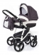 Коляска для новорожденных Esspero Newborn Lux (шасси White) Grey Leves