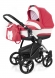 Коляска для новорожденных Esspero Newborn Lux (шасси Chrome) Red Lux