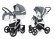 Коляска 2 в 1 Esspero Grand Newborn Lux (шасси Grey) Nappa Blue Grey