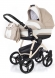 Коляска для новорожденных Esspero Newborn Lux (шасси Beige) Khakki Lux