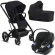Коляска 3 в 1 Cybex Balios Lux BLK Deep Black