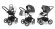 Коляска 3 в 1 Esspero Grand Magic Pro (шасси Black) Grafite leatherette