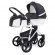 Коляска для новорожденных Esspero Grand Newborn Lux (шасси White) Nappa Graphite