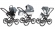Коляска 3 в 1 Esspero Grand Classic (шасси Black) Nappa Blue Grey