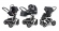 Коляска 3 в 1 Esspero Discovery Alu (шасси Grey) Dark