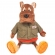 Мягкая игрушка Maxi Toys Бульдог Рокки в Куртке 37 См