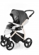 Прогулочная коляска Esspero Grand Newborn Lux (шасси Beige) Grafite leatherette