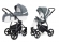 Коляска 2 в 1 Esspero Grand Newborn Lux (шасси Graphite) Nappa Blue Grey