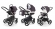 Коляска 3 в 1 Esspero Magic (шасси Chrome) Grey Leves
