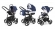 Коляска 3 в 1 Esspero Newborn Lux (шасси Chrome) Navy Lux