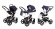 Коляска 3 в 1 Esspero Grand Newborn Lux (шасси Beige) Sky Star