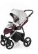 Прогулочная коляска Esspero Grand Newborn Lux (шасси Chrome) Maroon leatherette