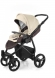 Прогулочная коляска Esspero Grand Newborn Lux (шасси Black) Cream leatherette