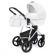 Коляска для новорожденных Esspero Grand Newborn Lux (шасси Grey) Nappa White