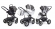 Коляска 3 в 1 Esspero Grand Discovery (шасси Graphite) Royal Silver