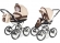 Коляска 2 в 1 Esspero Classic (шасси Grey) Beige Brown