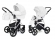 Коляска 2 в 1 Esspero Grand Newborn Lux (шасси Grey) Nappa White