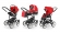 Коляска 3 в 1 Esspero Magic Alu (шасси White) Red